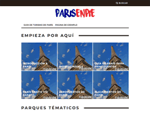 Tablet Screenshot of parisenpie.com